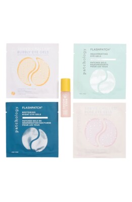 PATCHOLOGY Deluxe samples of FlashPatch 4 Pairs + Roll-On Eye Serum in Gift Box