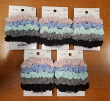 5 Packs of 5: Scunci Recycled Cotton Scrunchies Assorted Colors (6551) R9P2a