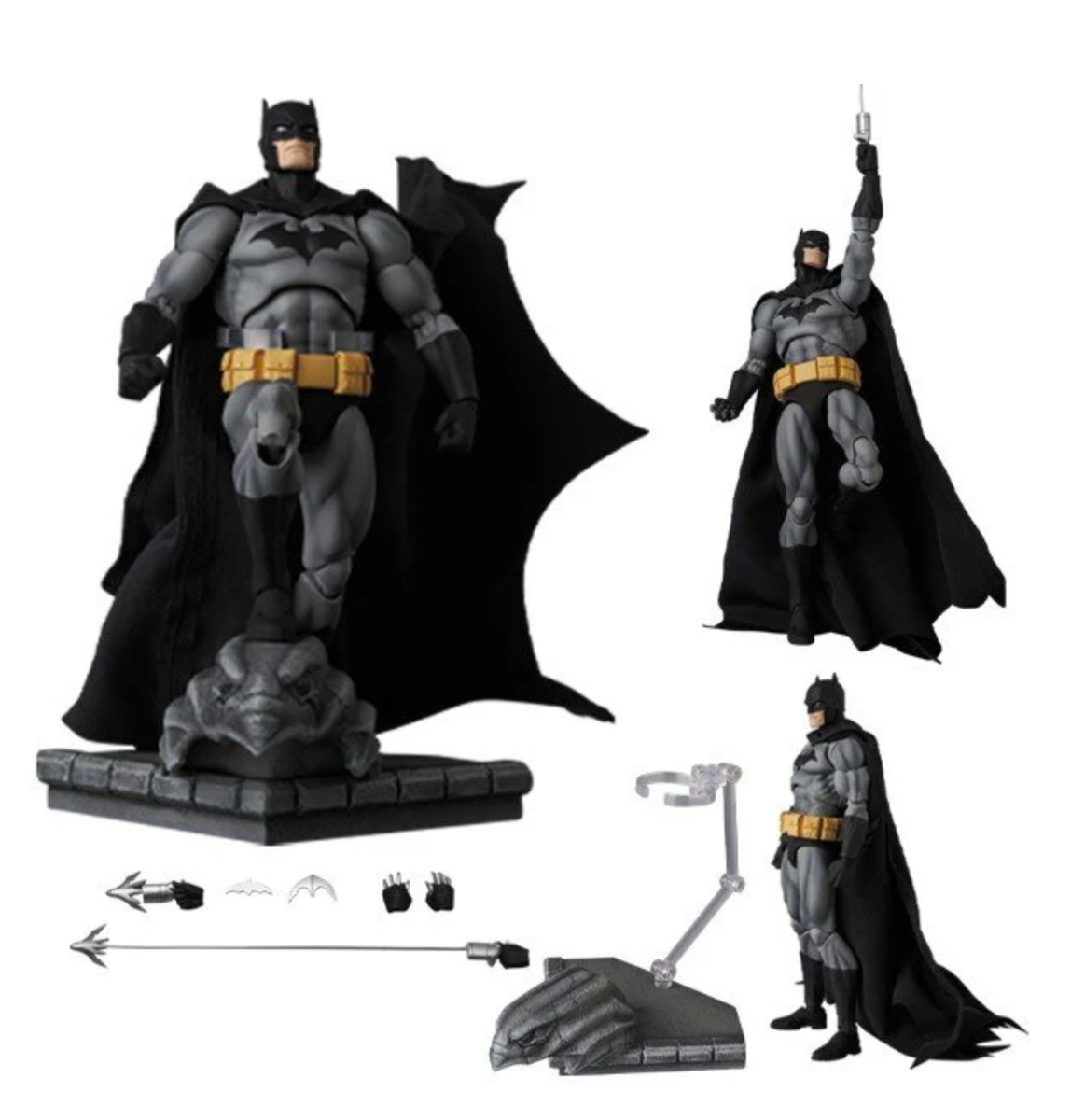 MEDICOM TOY MAFEX 126 BATMAN HUSH BLACK Ver. DC Figure Japan MEDICOM TOY MAFEX 126 BATMAN HUSH BLACK Ver. DC Figure Japan