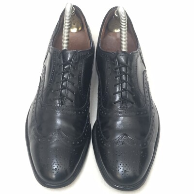 Allen Edmonds McALLISTER Black Wingtip Lace Up Dress Shoes  display picture 1