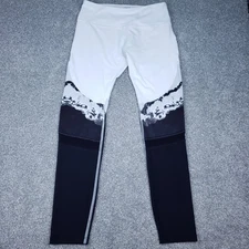 Layer8 Women Active Leggings Black White Gray Quick Dry Size Medium