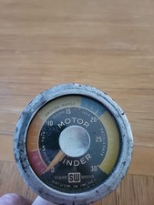 Vintage Stewart Warner Motor Minder Vacuum Gauge