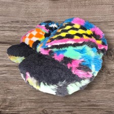 UGG Women's Size 7 -Fluff Yeah Slide Slipper- Multicolor Checks