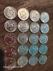 1963 50C Franklin Half Dollar 3 Uncirculated Rolls