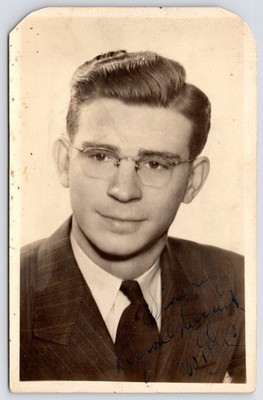 1940s Byron Laggart RPPC Signed 2x~WIBC Indianapolis Radio~OJ Kelchner Mgr