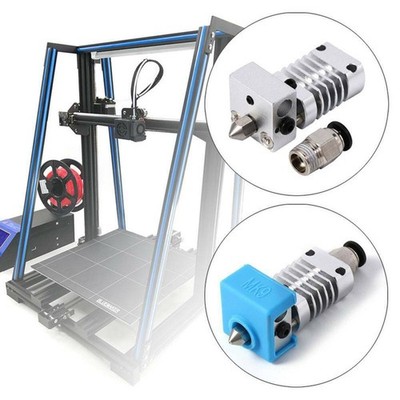 Silver Full Metal 3D Printer Nozzle Extruder Kit For Ender 3 5 Pro CR10 CR10S