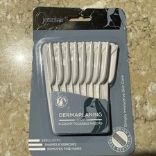 DermaPlaning Tool, Foldable Razors 9PK  - NEW, FREE SHIPPING 