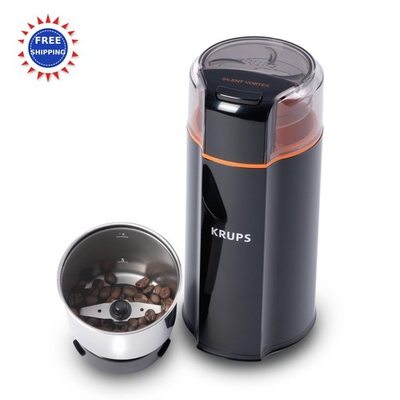 #ad Grinder Coffee 3 oz Capacity 12 Cup Yield KRUPS Silent Vortex Electric Quieter $89.99