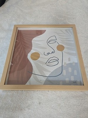 Framed Art Print ''Island Breeze I'' by Moira Hershey 13x13x1.5''