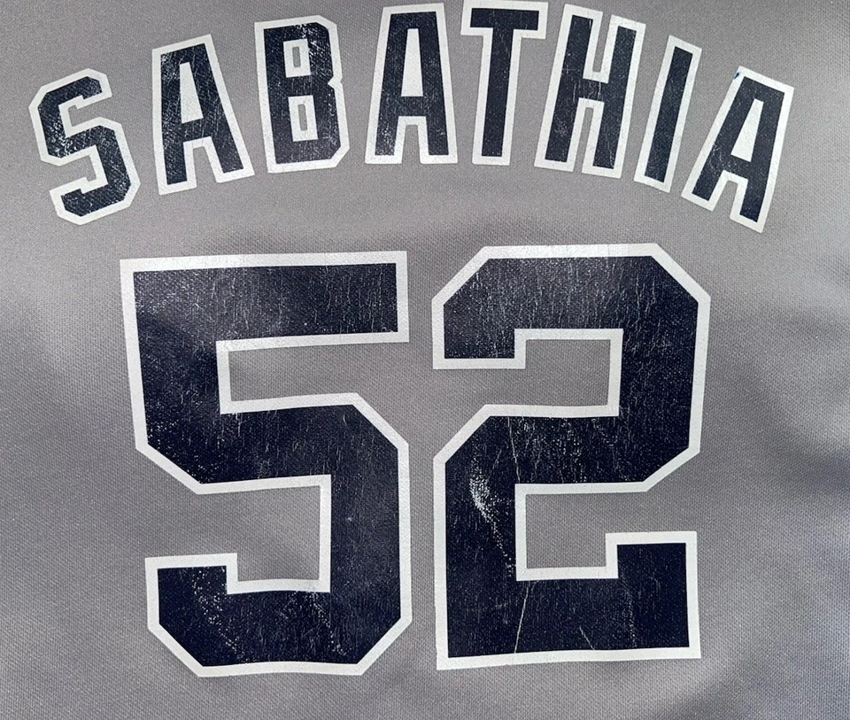 C.C. Sabathia Yankees Baseball Jersey Majestic Youth Size Large  READ ⚾️  - Image 2 of 4