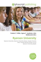 Ryerson University Frederic P. Miller (U. A.) Taschenbuch Englisch 2026
