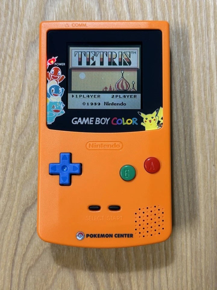 Nintendo Game Boy Color Custom Pokémon Center Style Orange Console Tested Japan - Image 2 of 4