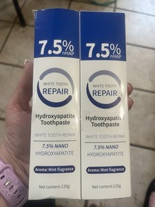 2Pcs Hydroxyapatite Toothpaste for Enamel Protection and Tooth Strengthening.
