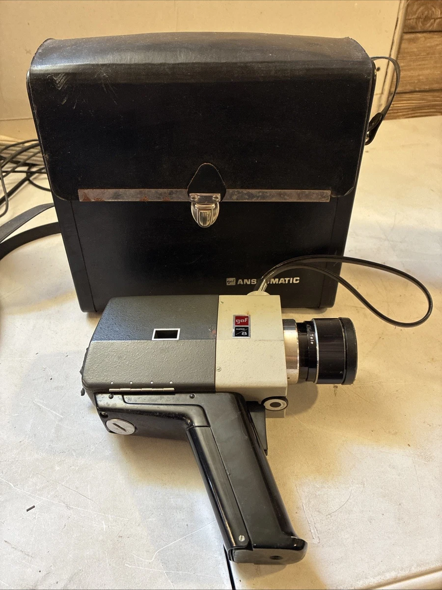 Caméra Super 8 GAF ST/802 Vintage Des Années 70 – Fonctionnelle, état Correct
