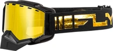 Fly Racing FLB-24Z1 Zone Snow Goggle Black/Gold w/Gold Mirror/ Yellow Lens