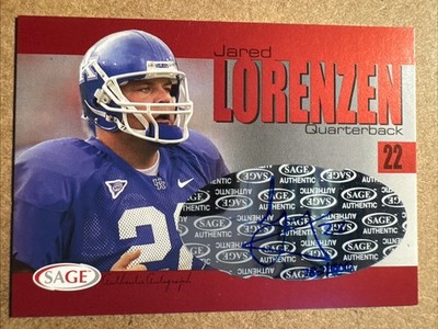Jared Lorenzen 2004 Sage #A26 Autographed Auto 782/800 Hefty Lefty