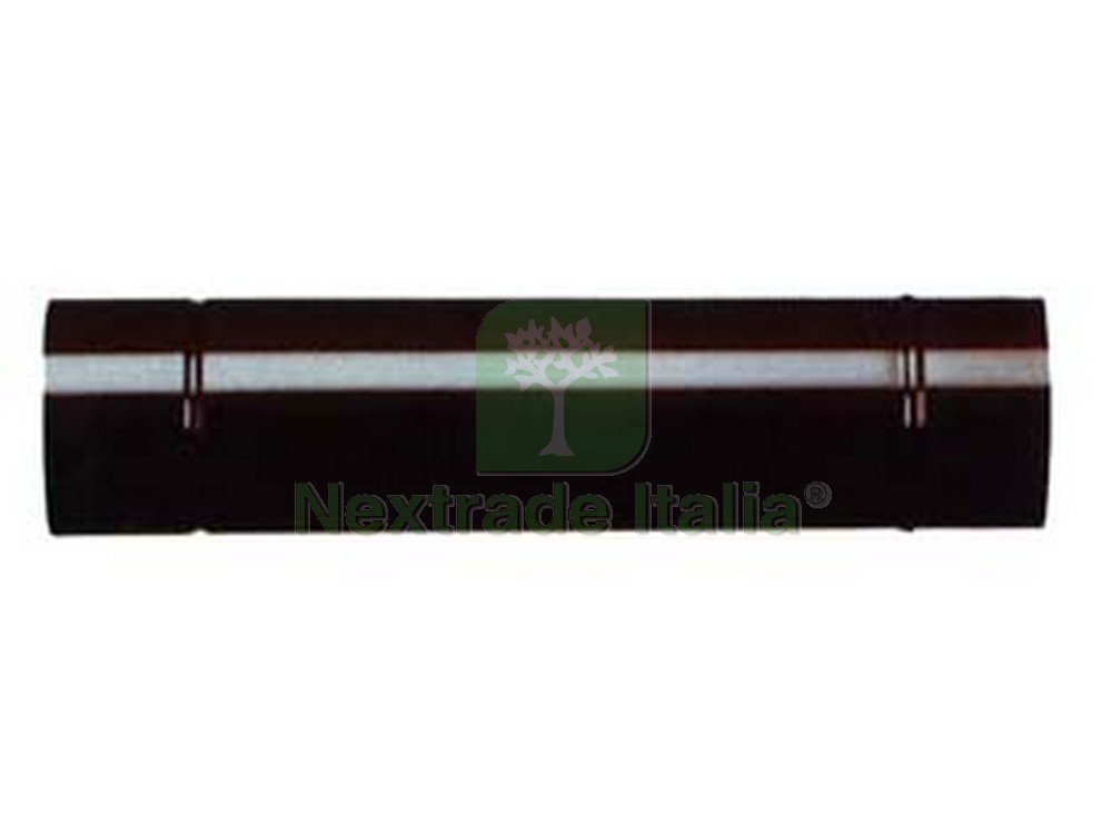Canale da Fumo Porcellanato 14x50 Nero Opaco per Legna | Spedizione