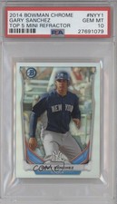 2014 Bowman Scout Top 5 Prospects Mini Chrome Refractors Gary Sanchez PSA 10 g6p