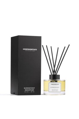 Reed Diffuser Set - Luxury Fragrance Blooms by Night (Patchouli & Sandalwood)