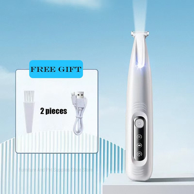 LED Waterproof Dog Paw Trimmer with 18mm Blade - Pet Grooming Clippers