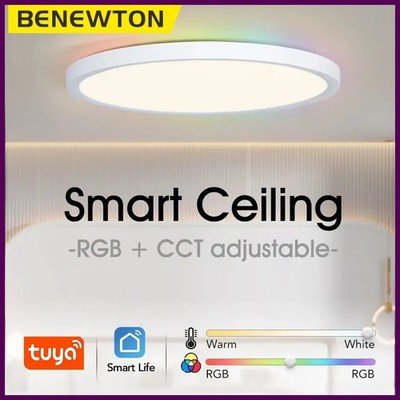 BENEWTON TUYA Ceiling Lamp Room Decor Led Light RGB APP Voice Control Alexa
