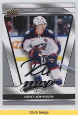 2025-26 Upper Deck MVP Silver Script Kent Johnson #81 READ 1pu4