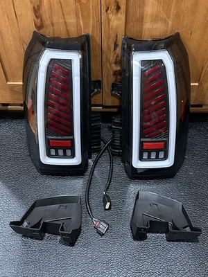 For GMC Yukon/Yukon XL 2015-2020 LED Tail Lights wt Start-Up Animation Rear Lamp