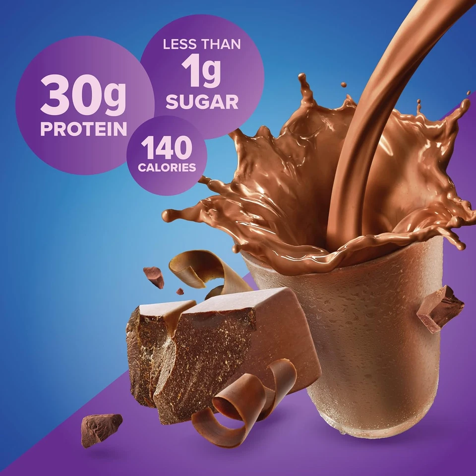 Batido de proteína pura chocolate 30 g proteína ceto amigable apoyo inmunológico 11 oz 12 quilates Foto 4 de 4