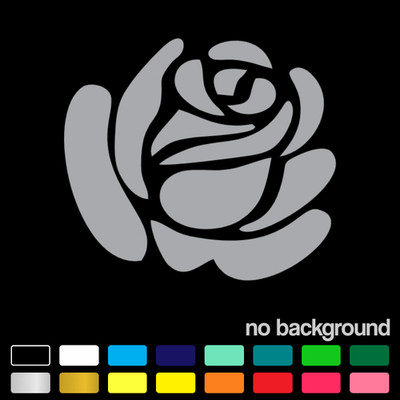 Elegant Rose Flower Decal Floral Vinyl Sticker for Car Window Laptop Tumbler