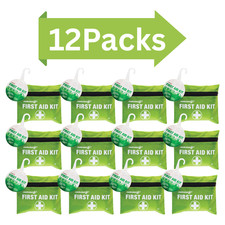 Image of 12X Masterplast Mini First Aid Kit 24 Piece Medical Pouch Portable Travel Kit