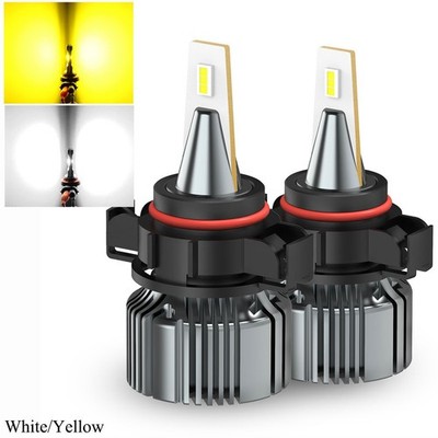 AUXITO 2X 5202 H16 LED Fog Light Bulb 6000K Pure White 4000LM Fanlesstomized A