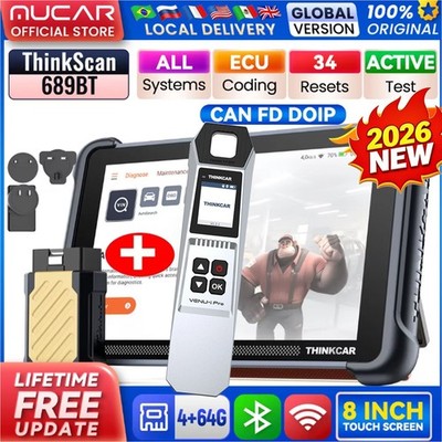 2026THINKSCAN 689BT+VENU IPRO TPMS Tool Auto Diagnostic OBD2 Scanner E.CU Coding