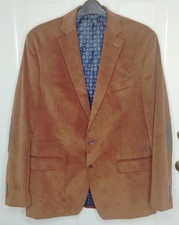 Ralph Lauren Black Label Corduroy Blazer 42L Brown with Suede Elbow Patch
