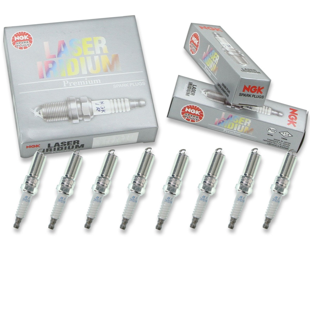 8 pc NGK 95369 SILTR6A7G Laser Iridium Spark Plugs for L3YD-18-110 ITV20TT in