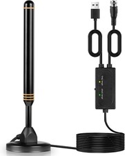 Indoor/Outdoor TV Antenna For Local Channels, 360 Miles 200-Inch Long Cable 4K