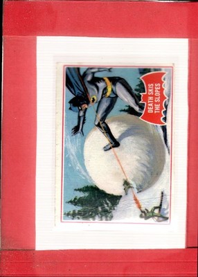 1966 Topps Batman A Series Red Bat #22 Death Skis the Slopes G Good ID:68116