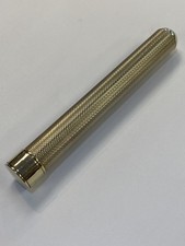 Vintage Dunhill Gold-Plated Brass Cigar Tube Holder - Made in England