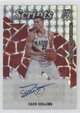 2019-20 Panini Mosaic Scripts Zach Collins #SC-ZCL Auto 0ds5