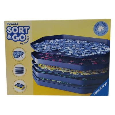 Ravensburger Puzzle Sort & Go Ultimate 12001676-6 stapelbare Puzzle-Sortierschal