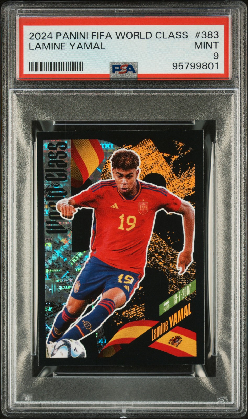 2024 PANINI FIFA WORLD CLASS 2024 #383 LAMINE YAMAL PSA 9