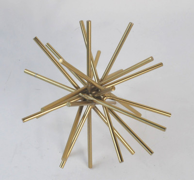 Sputnik Starburst Urchin ~ Table Desk Sculpture ~ 7  Diameter Atomic Vintage MCM