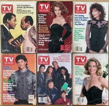 Tv Guide Magazine Lot Of 6 Vtg Issues January - June 1987 Goodvg Condition Tv Guide Magazine Lot Of 6 Vtg Issues January - June 1987 Goodvg Condition
