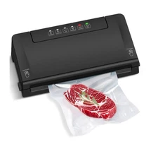 Vacuum Sealer Mainstays Built In Cutter Roll Storage 8in x10ft Black 