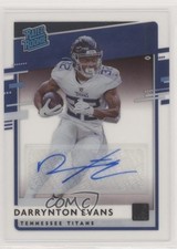 2020 Panini Chronicles Clearly Donruss Rated Rookie Darrynton Evans Auto 0d1w