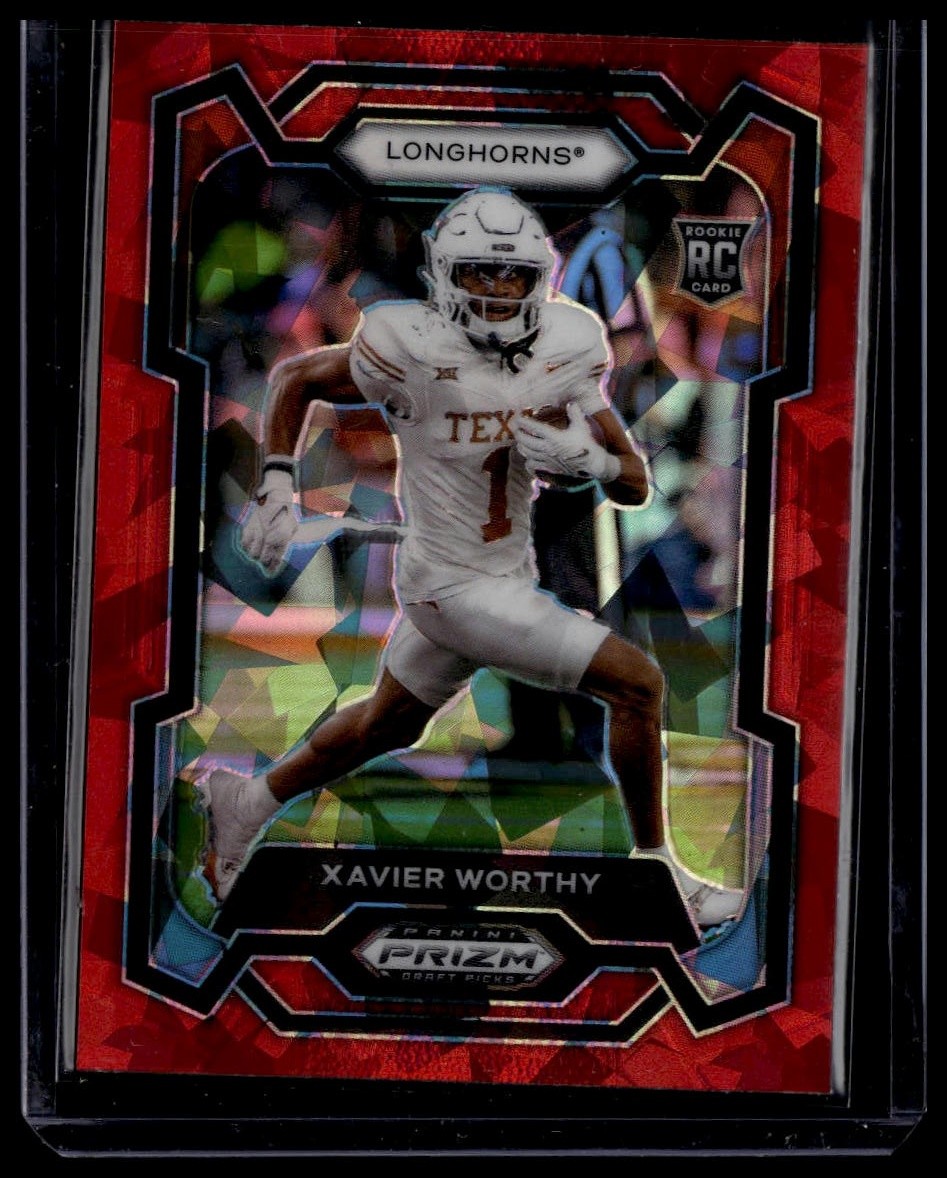 2024 Panini Prizm Draft Picks #153 Xavier Worthy Red Ice