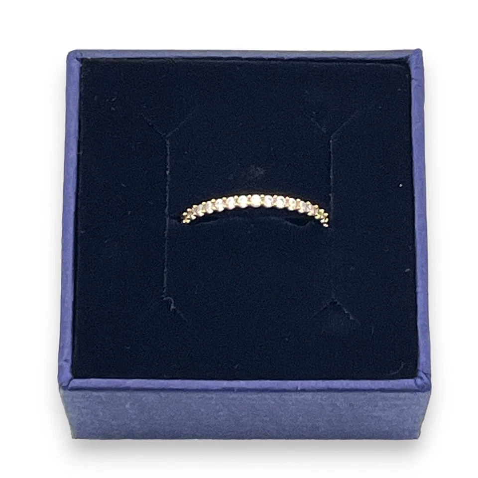 Swarovski Strass Ring dünn Gr 5,5 mit Box Schmuck Steine Damen Original - Bild 2 von 4