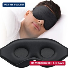 Sleep Mask for Side Sleeper, Eye Mask for Sleeping Women Men, 3D Contoured Cup N
