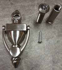 Door Knocker with Viewer SN, 4" With 1/2" Bore 160 Degree Brand New Satin Nickel