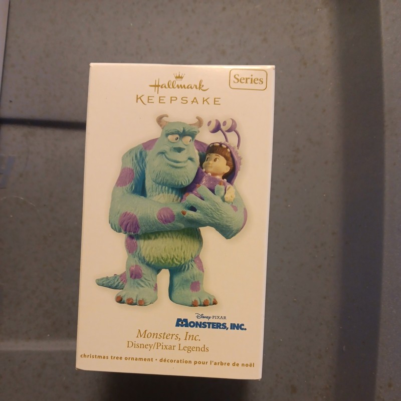 DISNEY 2012 HALLMARK ORNAMENT MONSTERS INC SULLEY & BOO