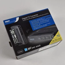 RCA DTA800B1 Digital TV Converter Box ATSC Tuner Analog Pass-Through Tested